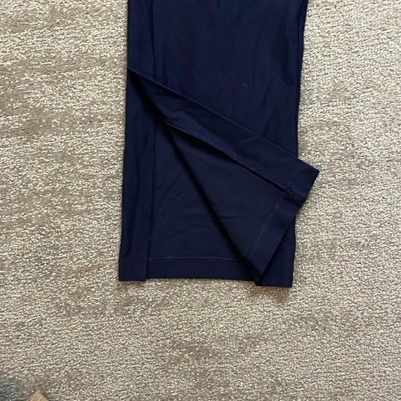 Eileen Fisher Navy Pant Elastic Waistband Pant with Side Slits Size S - Picture 3 of 11